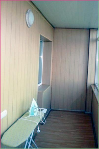 Отделка балконов МДФ панелями